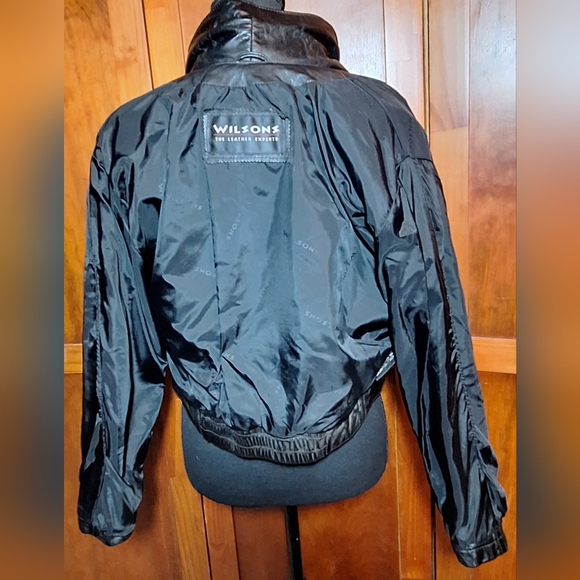 🗽Vintage WILSONS The Leather Experts 100% leather jacket. Size S - Picture 7 of 10